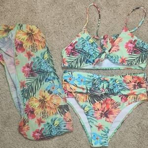 H&M Multicolor Floral Bikini Set